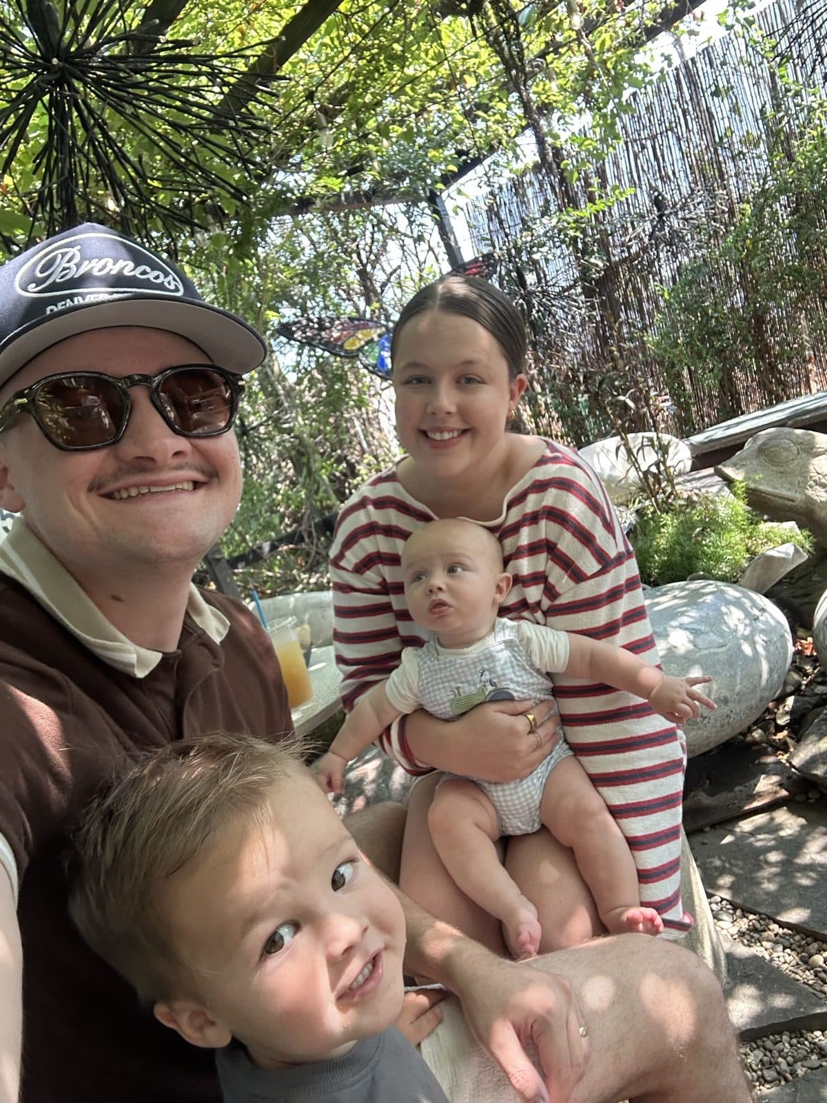 Nathaniel Lehrer with his wife Ellie and their two kids